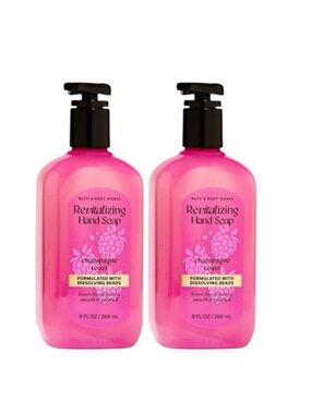 NEW 2-Pc Bath & Body Works CHAMPAGNE TOAST Revitalizing Hand Soap Bundle